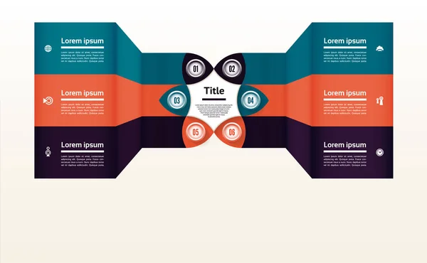 Fond Progression Vectorielle Modèle Diagramme Graphique Présentation Graphique Concept Entreprise — Image vectorielle