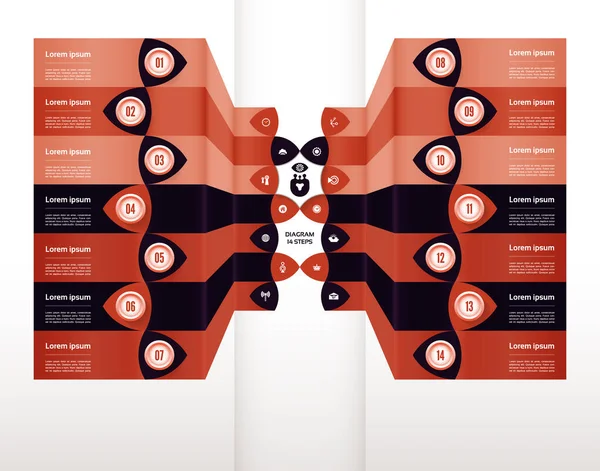 Vector Vooruitgang Achtergrond Model Voor Diagram Grafiek Presentatie Grafiek Bedrijfsconcept — Stockvector