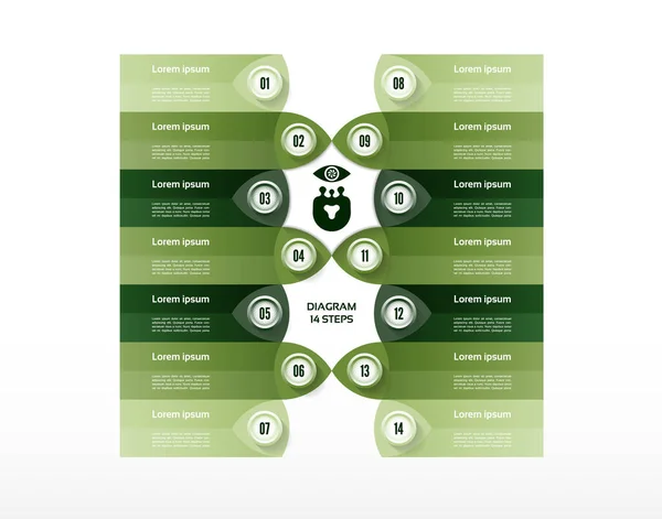 Fondo Progreso Vectorial Plantilla Para Diagrama Gráfico Presentación Gráfico Concepto — Archivo Imágenes Vectoriales