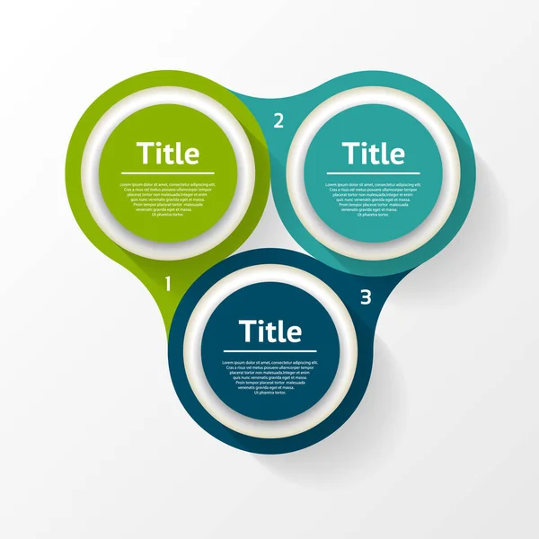 Infografía Del Círculo Vectorial Plantilla Para Diagrama Gráfico Presentación Gráfico — Vector de stock