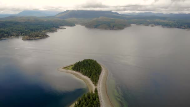 温哥华岛，Rebecca Spit Marine Provincial Park，温哥华岛，不列颠哥伦比亚加拿大 — 图库视频影像