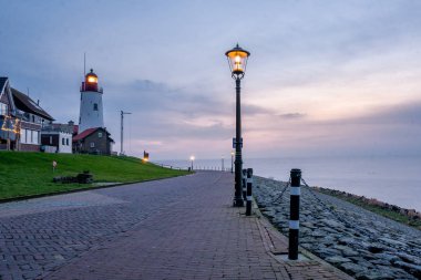 Urk Hollanda Flevoland, Liman ve deniz feneri küçük bir köy olan urk