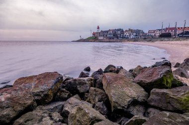 Urk Hollanda Flevoland, Liman ve deniz feneri küçük bir köy olan urk