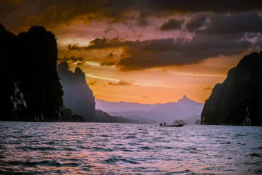 Khao Sok national park Cheow Lan Dam, Ratchaprapha Dam at Suratthani, Thailand on vacation