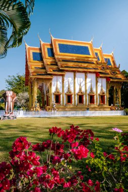 Khuk Khak Temple ,Khao Lak Thailand, Buddhist temple Khuek Khak Temple on a sunny day