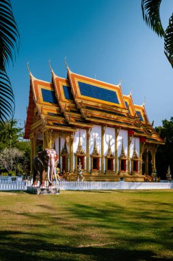Khuk Khak Temple ,Khao Lak Thailand, Buddhist temple Khuek Khak Temple on a sunny day