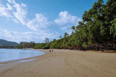 Ao Nam Mao Beach Krabi Thailand, orange yellow beach during sunset in Ao Nag Krabi
