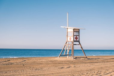 Güneş doğarken Maspalomas Büyük Kanarya 'nın kum tepeleri