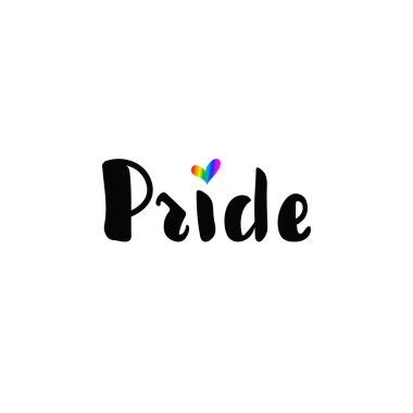 Gurur. LGBT hakları kavramı. Modern geçit törenleri posteri, pankart, davetiye tasarımı. Modern hat sanatı