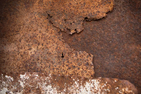 Fundo Chapa Metálica Enferrujado Decomposto — Fotografia de Stock