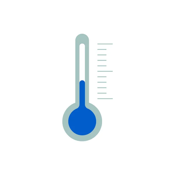 Thermometer. Weer concept. Vlakke stijl — Stockvector