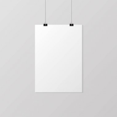 Poster afiş beyaz