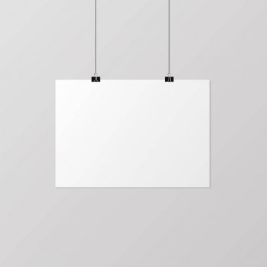 Poster afiş beyaz