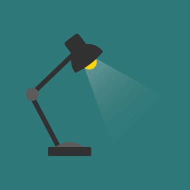 Masa lambası ışık ile