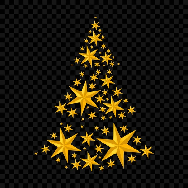 Звезды рождественской ёлки — стоковый вектор