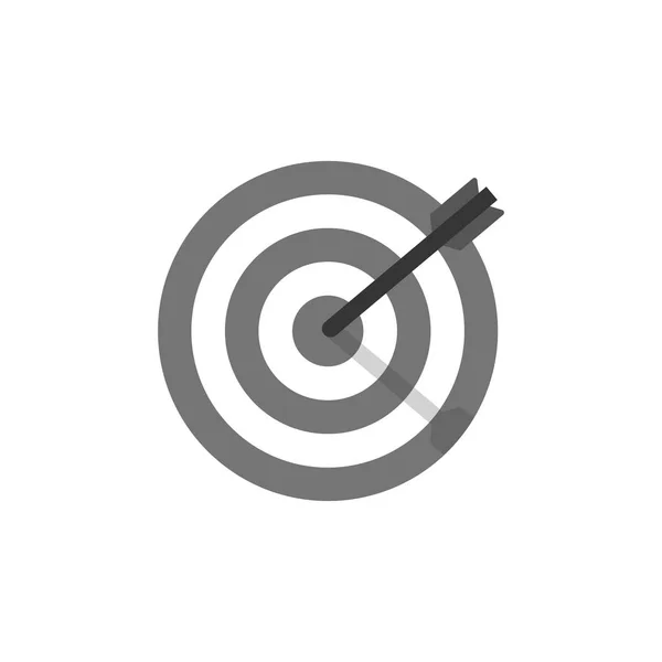 Zielsymbol isoliert auf weißem Hintergrund — Stockvektor