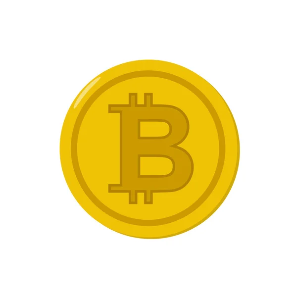 Bitcoin coin icon — Stock Vector
