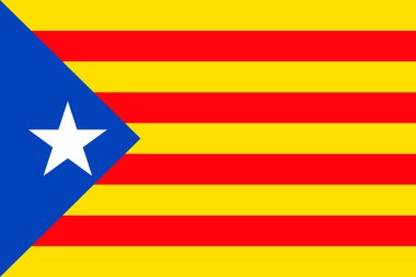 Catalonia bayrak arka plan oturum