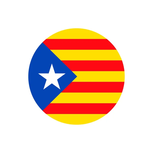 Bandera de Cataluña signo fondo — Vector de stock