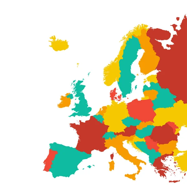 Mapa Europy wektor — Wektor stockowy