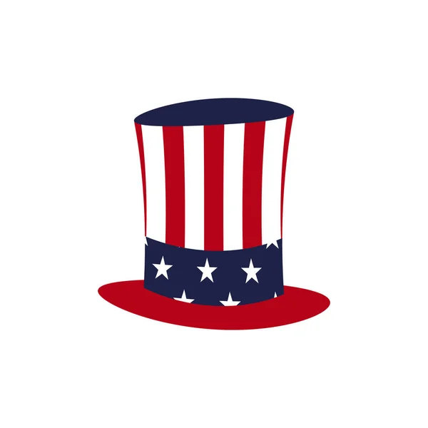 American hat icon — Stock Vector