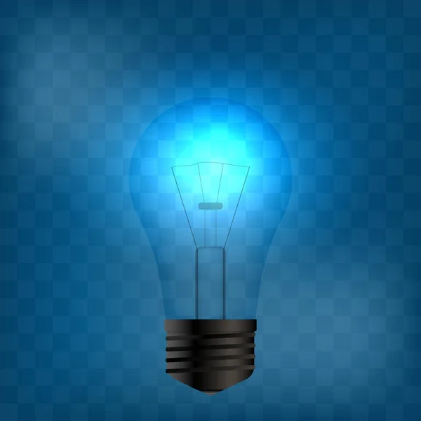 Realistic light bulb — Stock Vector