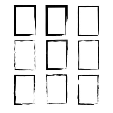 Grunge çerçeve kümesi