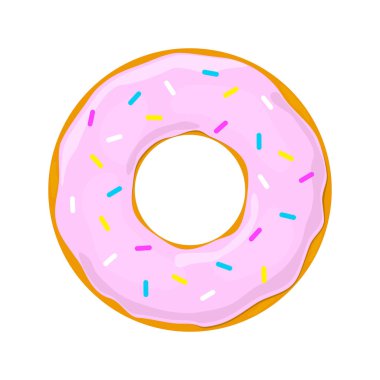 Işık geri izole çörek simgesi. Vektör