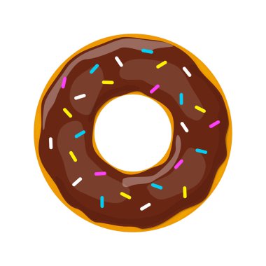 Işık geri izole çörek simgesi. Vektör