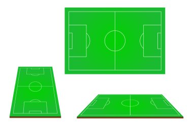 3D futbol futbol sahası