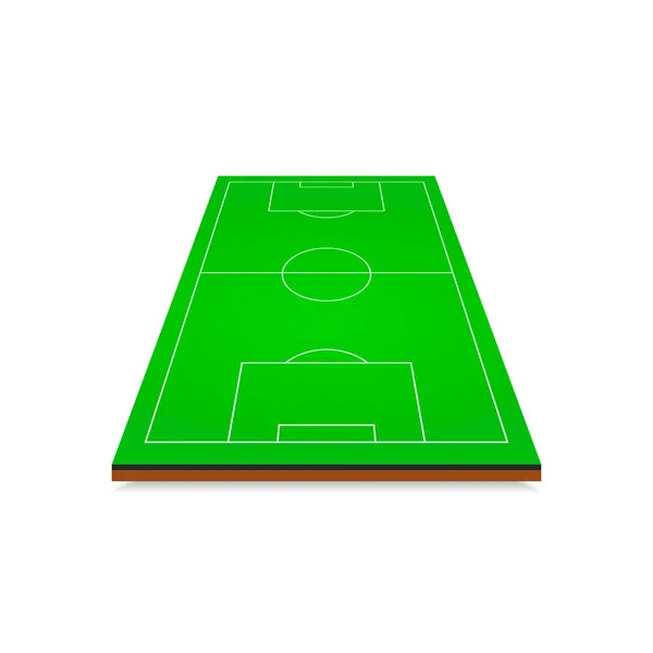 3D fotbal fotbalové hřiště — Stockový vektor