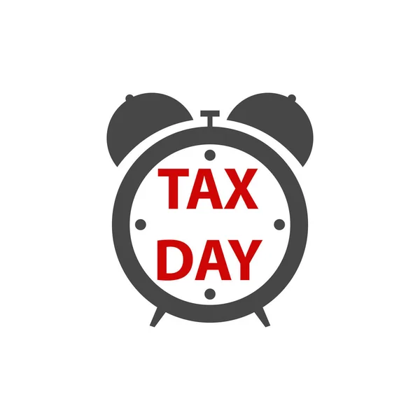 Día de impuestos icono de vuelta — Archivo Imágenes Vectoriales