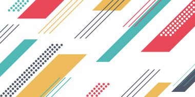 Soyut geometrik memphis şablon arka planı