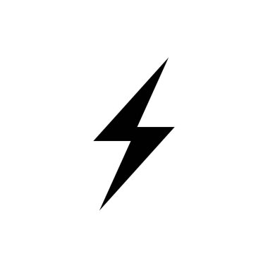 Flaş simgesi basit tasarım. Vektör Eps10