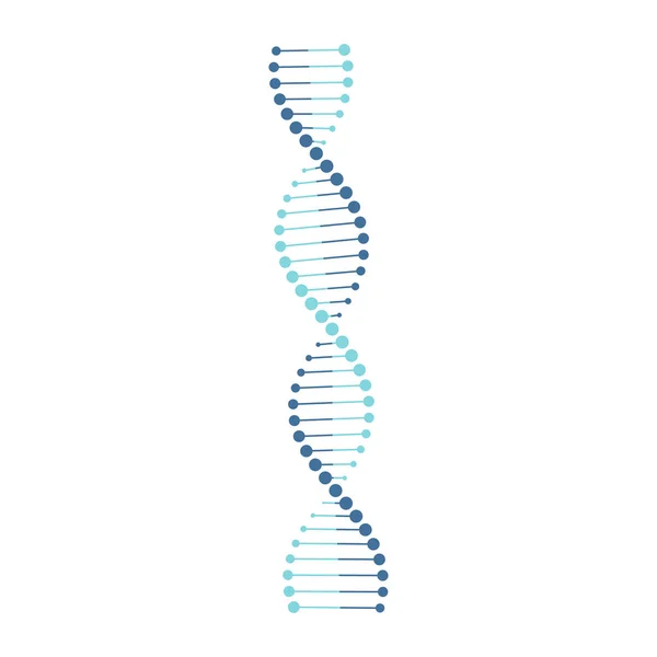 Dna pictogram symbool platte stijl — Stockvector