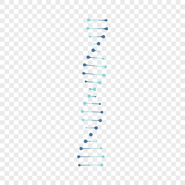 Icono de ADN aislado sobre fondo transparente — Archivo Imágenes Vectoriales