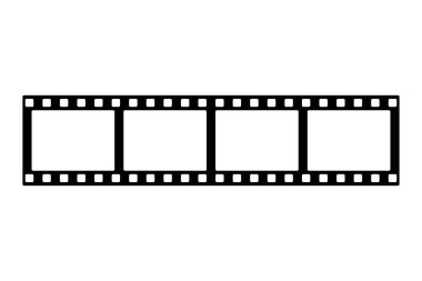 Film çizgisi şerit simgesi basit tasarım