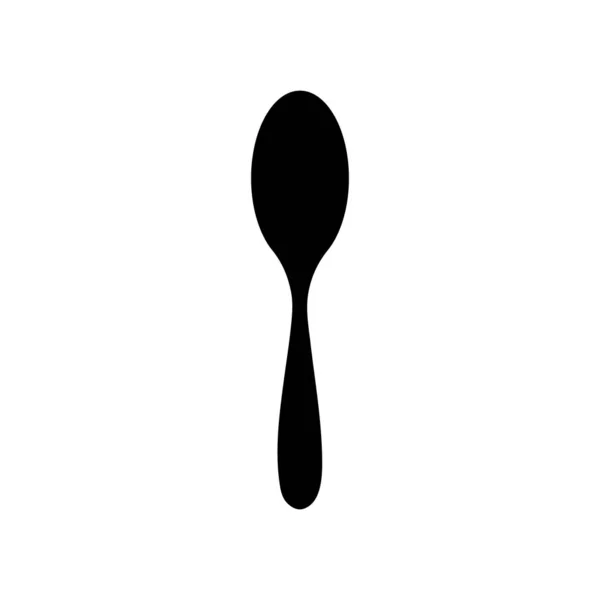 Wood spoon icon simple design — Stock vektor