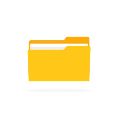 Düz gölge biçiminde dizin simgesi. Vektör