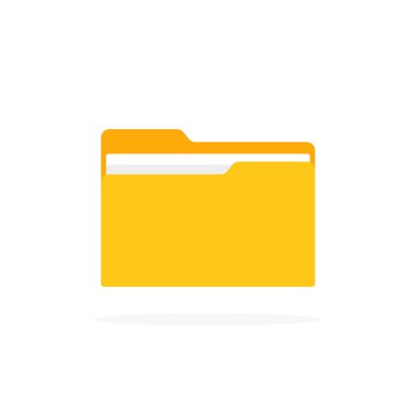 Düz gölge biçiminde dizin simgesi. Vektör