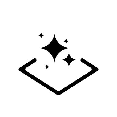 Temiz yüzey simgesi basit tasarım. Vektör Eps10