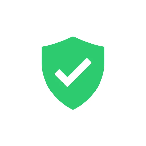 Escudo Con Icono Marca Verificación — Vector de stock