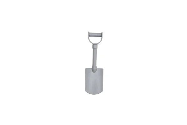 Gray Little Shovel White Background — Stock Photo, Image