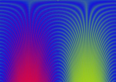 Mavi, kırmızı ve sarı renk güneş patlaması ve güzel arka plan tasarımı.