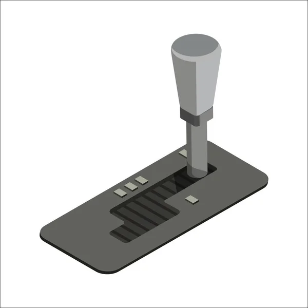 Gearbox Ikon Dalam Gaya Isometrik Transmisi Otomatis Vektor Ilustrasi Terisolasi Grafik Vektor