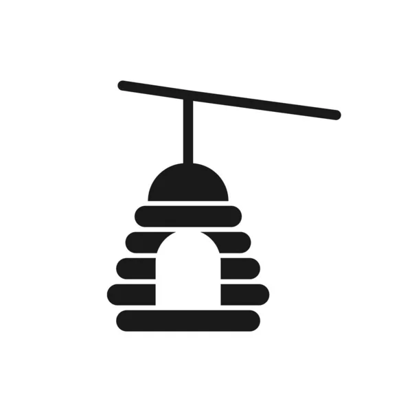 Bienenstock-Ikone. Bienenstockvektorsymbol. Imkerei, Bienenzucht, Bienenfarm, einfaches Honigsymbolschild für modernes Web- und Mobildesign — Stockfoto