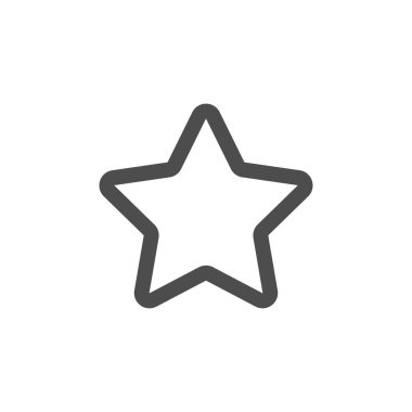 Yıldız ikonu. Mükemmel ağ ve mobil konsept için favori, derecelendirme, en iyi semboller.