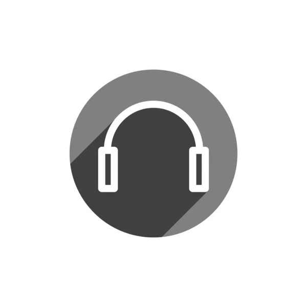 Fülhallgató ikon. Vezeték nélküli fejhallgató ikon a tökéletes mobil és webes Ui design. — Stock Vector
