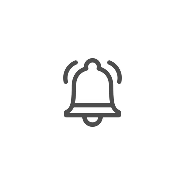 Icône Bell. Sonnerie, alarme, signaux d'alerte. Message / Chat Symbole de notifications pour applications mobiles et web modernes Conception UI / UX . — Image vectorielle