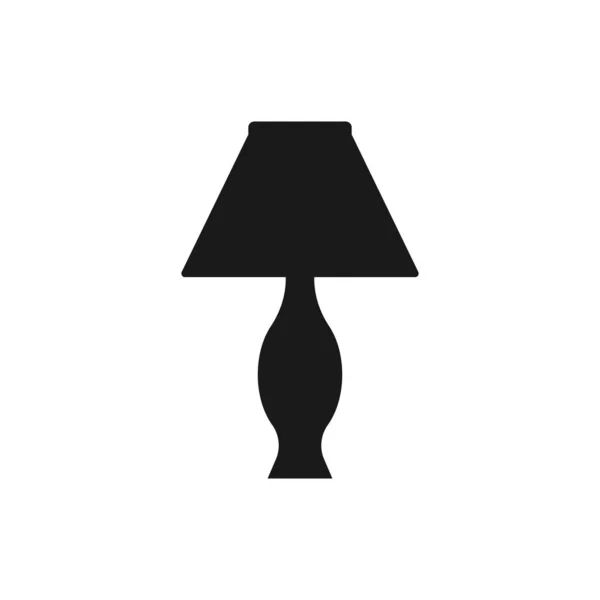 Ágynemű lámpa fehér háttérrel. Hálószoba lámpa ikon. Asztali lámpa, asztali lámpa a tökéletes mobil és webes koncepcióért. — Stock Vector